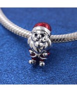 925 Sterling silver Playful Santa Charm 793593C01 - $24.42 CAD