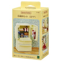 Sylvanian Families furniture refrigerator 5 door Epoch Japan Import Free... - $23.64