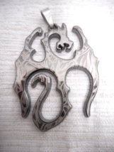 Magic Protection Carved Flying Dragon Amulet Black Hematite Lucky Pendant 2 1/4&quot; - £13.58 GBP