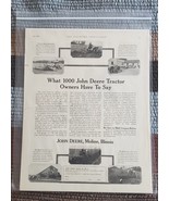 Vintage John Deere Model D and General Purpose Tractor Advertisements 1930 - $23.38