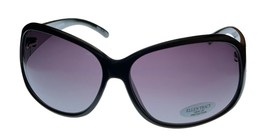 Ellen Tracy Womens Black Plastic Rectangle  Sunglass, Smoke Lens 534 2 - £17.93 GBP