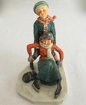 NORMAN ROCKWELL GORHAM FIGURINE &quot;THE NOVICE SKATER&quot; WEIGHS 1 LB 6&quot;x 5&quot;x ... - £38.93 GBP