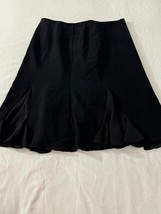 Tape Measure TZMU0654 Women's Rear Zip Black Godet Skirt Size 6 image 8