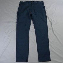 J.CREW Mercantile Flex 33 x 32 Blue Slim Mens Chino Pants - £19.95 GBP