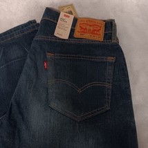 Levi&#39;s 502 Blue Jeans 34x34 Dark Wash Tapered Leg NWT - $39.95