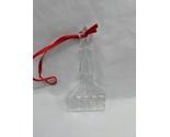 Vintage Christmas Holiday Glass Peace Ornament 3 1/2&quot; - £15.54 GBP