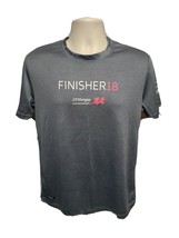 2018 JP Morgan Corporate Challenge Finisher Mens Small Gray Jersey - £14.01 GBP