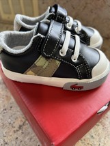 See Kai Run Lucci Black Leather Shoes Infant Toddler Baby Bnib Size 5 sns127m110 - £39.56 GBP