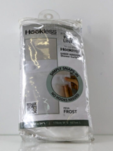 HOOKLESS 70&quot;L x 54&quot;W Snap In Frosty PEVA Replacement Shower Curtain Liner - £14.72 GBP