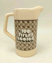 Vintage 100 Pipers Scotch Pitcher Mug Seagrams Distillers Co 86 Proof Barware - £14.38 GBP