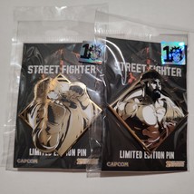 Street Fighter Ken And Ryu Enamel Pins Set Of 2 Official Capcom Collectibles - $33.85