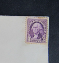 Vintage Rare 1932 US 3 Cent George Washington Stamp NEVER SENT Purple Violet - £751.46 GBP