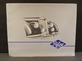 1950 Riley Saloon Drophead Coupe 3 Seater Roadster Sales Brochure - $112.48
