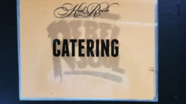 KID ROCK - ORIGINAL 9 X 11.5 BACKSTAGE &quot;REBEL&quot; TOUR CONCERT DOOR SIGN - $75.00