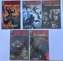 WARLASH Lot DARK NOIR 1-3 Cold Metal Mayhem &amp; Bioburden #1 Signed Frank Forte... - £22.41 GBP