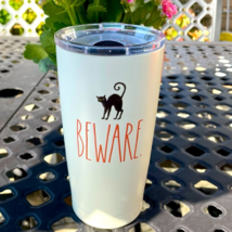 Rae Dunn Beware Cat Halloween Fall Tumbler Mug NWT - £21.92 GBP