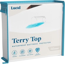 Full-Size, Cotton Terry Top, Universal Fit, Lucid Premium Hypoallergenic... - $31.98