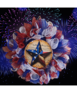 RED White and Blue Wreath  - $102.78 CAD