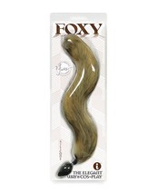 Foxy Fox Tail Silicone Butt Plug Gold - $30.49