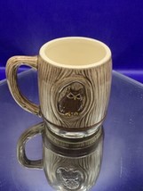 Vintage Ceramic Owl Tree Coffee Mug Kitsch 70s Woodland Handpainted By Rose - £6.23 GBP