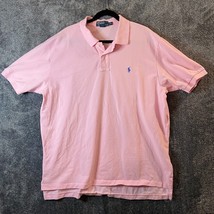 Polo Ralph Lauren Shirt Mens XXL Pink Preppy Loud Blue Pony Academia Cotton - £9.20 GBP