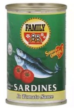 Family Sardines In Tomato Sauce Small 5.5 Can (Pack Of 15) - $98.01