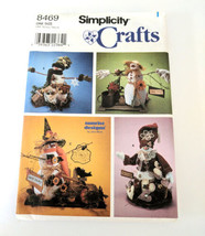 Simplicity 8469 Crafts Snowmen Fall Halloween Centerpieces Pattern Uncut - £12.70 GBP