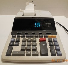 Sharp EL-2630PIII 12 Digit Display Desk Calculator Adding Machine Two-Color - $48.03