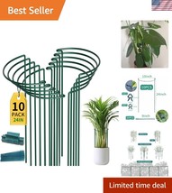 Robust 10 Pack Plant Support Stakes for Bushy Vine Plants - 10&quot;x24&quot; Heav... - $893.98 MXN
