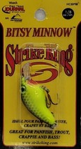 Strike King Crankbait Bitsy Minnow HCBPM-535 Black Back Chartreuse Fishi... - £5.04 GBP