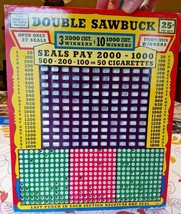 14&quot; 25-Cent &quot;Double Sawbuck&quot; 360 Hole Punch Board Serial Form 308 Part. ... - £30.11 GBP