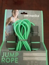 Marika Jump Rope (10ft Length) for Cardio, Core &amp; Weight Loss, Grey/mint New - £17.02 GBP