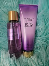 Victoria&#39;s Secret LOVE SPELL 8.4 oz Body Mist and Lotion -  Set - $46.75
