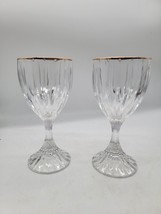 Set of 2 Mikasa Park lane gold wine glasses - $25.98 CAD