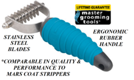 Master Grooming Tools 8 Blade Stripping STRIPPER Hair Mat Breaker Comb RAKE Coat - £22.92 GBP