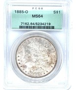 1885-O Silver Morgan Dollar Graded by PCGS as MS64 - $1,831.36 MXN