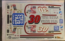 NASCAR DECAL #30 STATE FAIR CORN DOGS 1999 PONTIAC GRAND PRIX DERRIKE CO... - $9.49