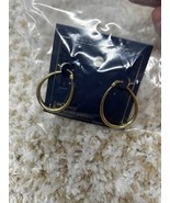 Belk Silverworks 24KT Over Fine Silver Plate Oval Earrings Gold Toned - $372.01 MXN