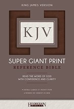 KJV Super Giant Print Reference Bible, Flexisoft (Imitation Leather, Bro... - $49.99