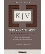 KJV Super Giant Print Reference Bible, Flexisoft (Imitation Leather, Bro... - $68.56 CAD