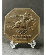 1988 Korea Seoul Olympic Games Bronze Medal Horse Rider Samaranch Signature - £64.22 GBP