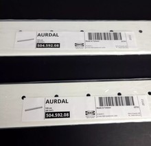 (Lot of 2) IKEA AURDAL Suspension Rail White  49 1/4&quot; 504.592.08 New - £62.05 GBP