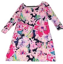 Lilly Pulitzer Sophie UPF 50+ Dress Size XL Pink Blue Green 3/4 Sleeve S... - £60.09 GBP