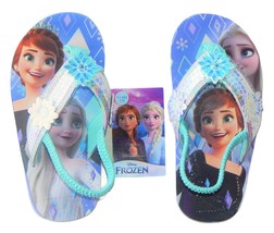 DISNEY FROZEN Light-Up Flip Flops Sandals & 300 Stickers Toddler's Size 5-6 NWT - $16.92+