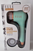 ELLE Facial Power Cleansing Brush Bath Shower Brush Exfoliates Cleanses - $14.84