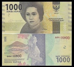 Indonesia P154, 1000 Rupiah, Tjut Meutia / Banda, Tari Tifa dancer 2016 ... - £0.78 GBP