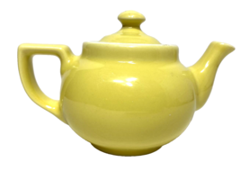 Vintage Small Hall Canary Yellow Small Lidded Teapot Made in USA - 1950&#39;s - £22.02 GBP