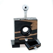 Bey Berk Lacquered Wood and Stainless Steel Table Top Guillotine Cigar Cutter - $129.95