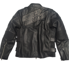 Vintage Harley Davidson Leather Mile Marker Jacket Size L HD-MC 3000cc - £237.93 GBP