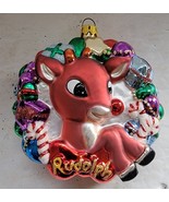 Vintage Rankin Bass Rudolph Wreath Island of Misfit Toys Christmas Ornament - €24,93 EUR